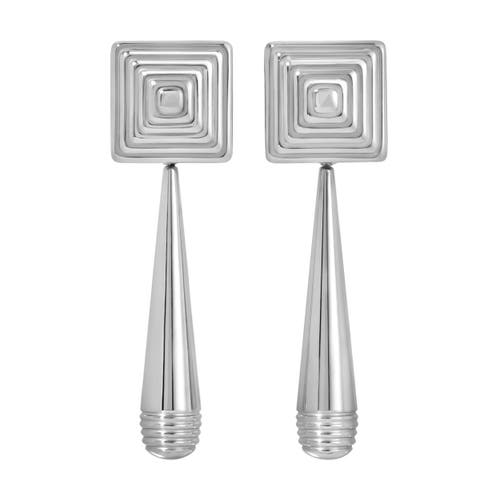 Heaven Mayhem Iris 18k Gold-plated Earrings In Silver