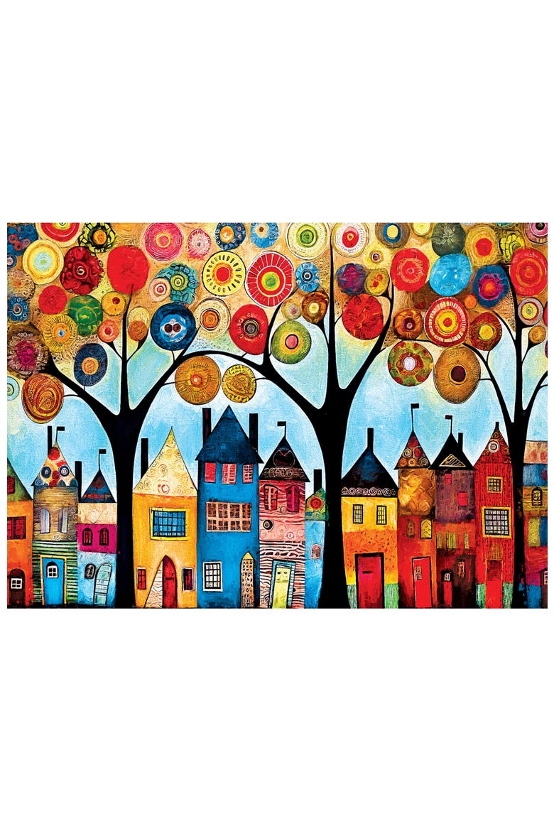Our Neighborhood 500 Piece Jigsaw Puzzle, Alternate, color, Multicolor