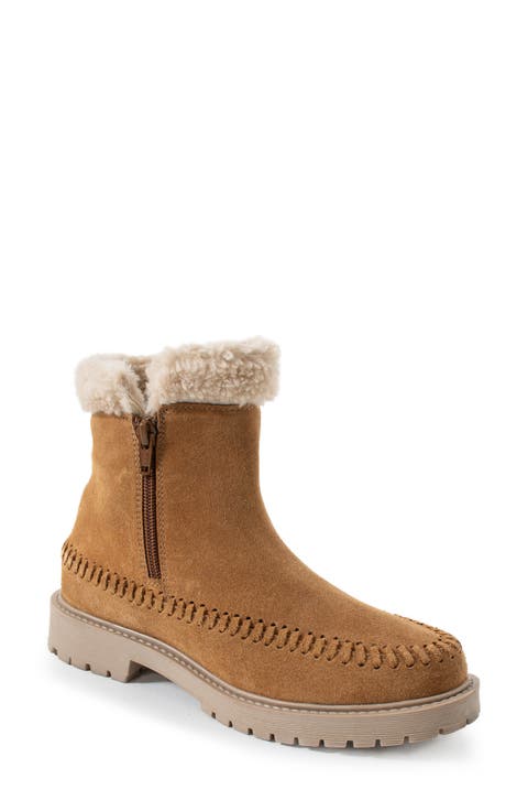 Jennie Faux Shearling Lined Whipstitch Boot (Women)