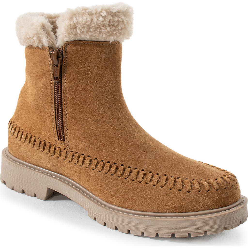 Jelavu Jennie Faux Shearling Lined Whipstitch Boot In Brown