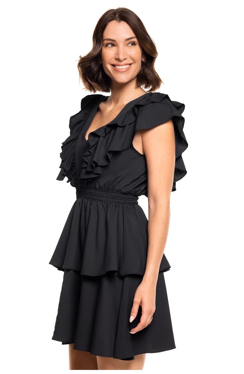 Coolibar South Cove V-Neck Dress, UPF 50+ Sun Protection, Alternate, color, Black
