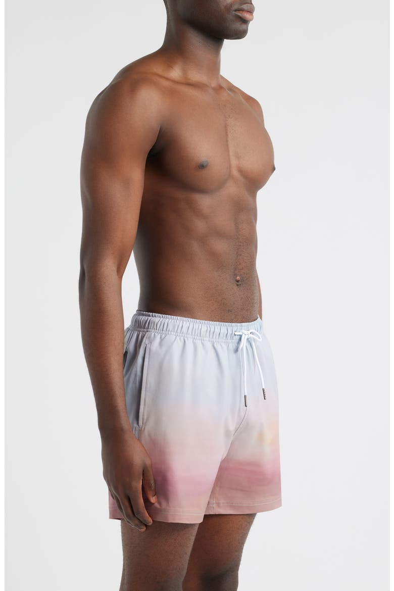 Sunset Swim Trunks, Alternate, color, MULTI
