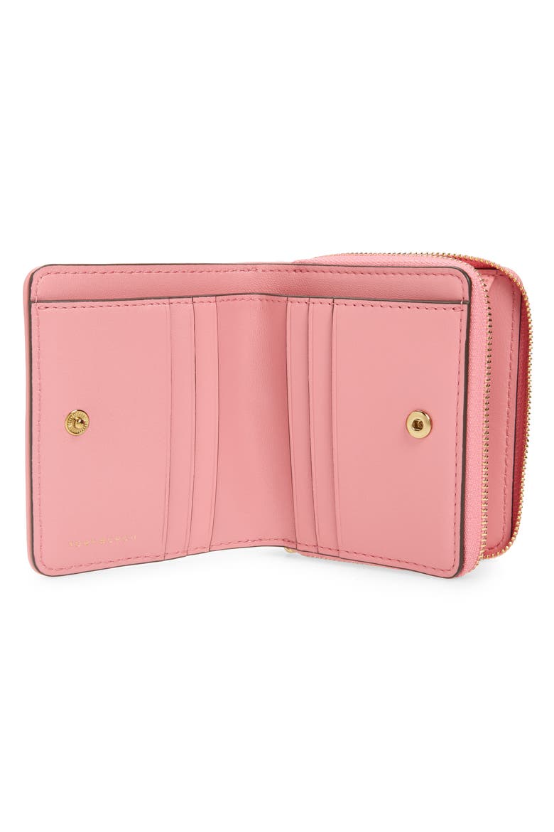Kira Chevron Quilted Bifold Wallet, Alternate, color, PINK CITY