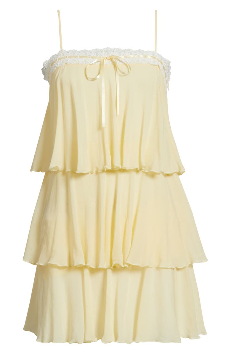 LoveShackFancy Cedra Layered Ruffle Dress, Alternate, color, 