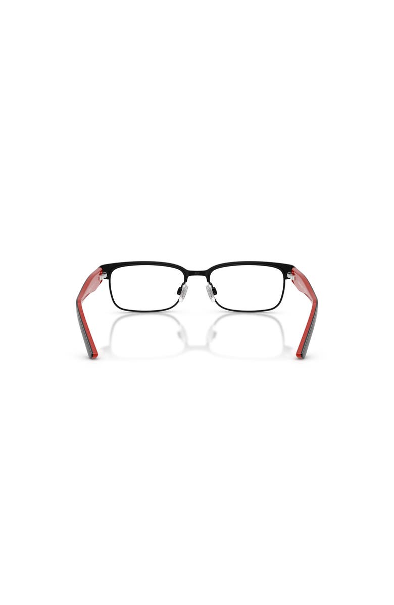 Polo Ralph Lauren 46mm Rectangle optical glasses, Alternate, color, Black