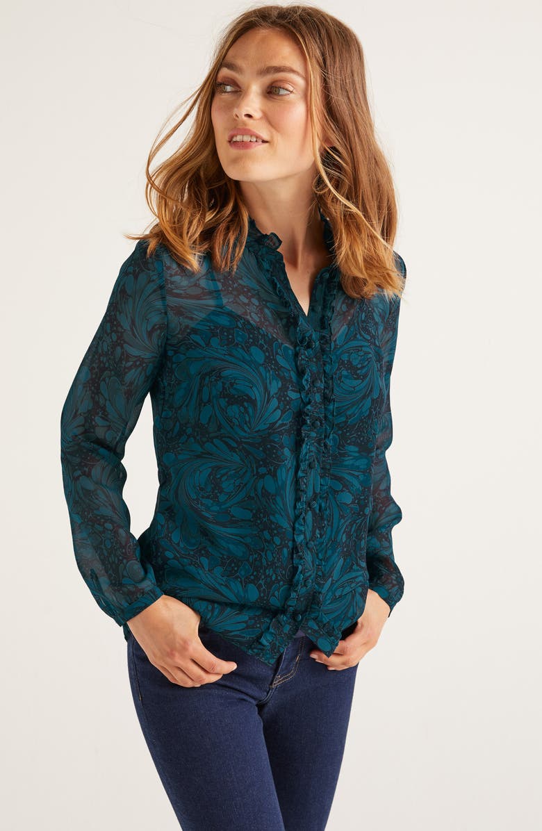 Boden Lavinia Silk Blouse, Alternate, color,