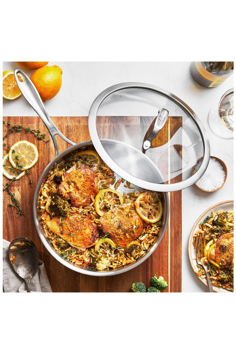 Spirit Polished 3 Qt. Saute Pan, Alternate, color, STAINLESS STEEL