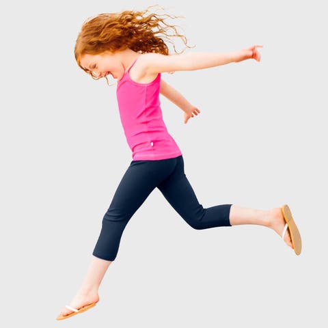 Girls 100% Soft Cotton Capri Leggings (Toddler, Little Kid & Big Kid)