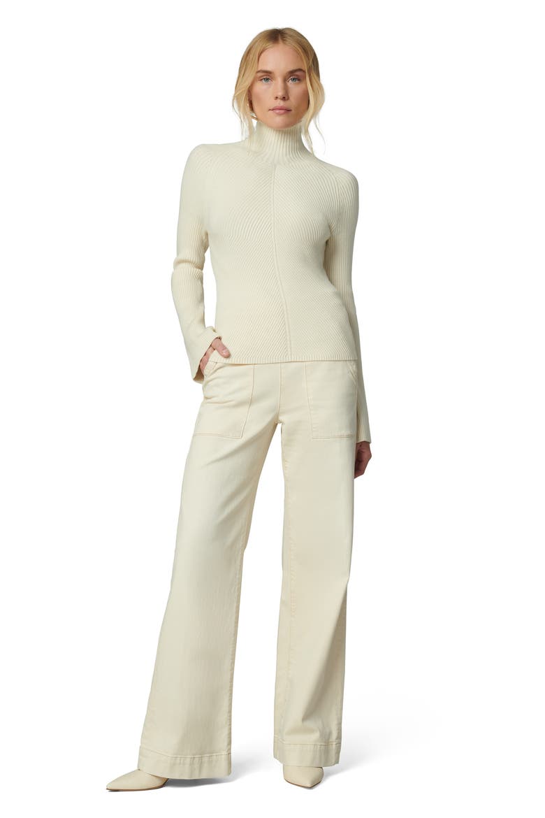 The Palmer Turtleneck Sweater, Alternate, color, MILK