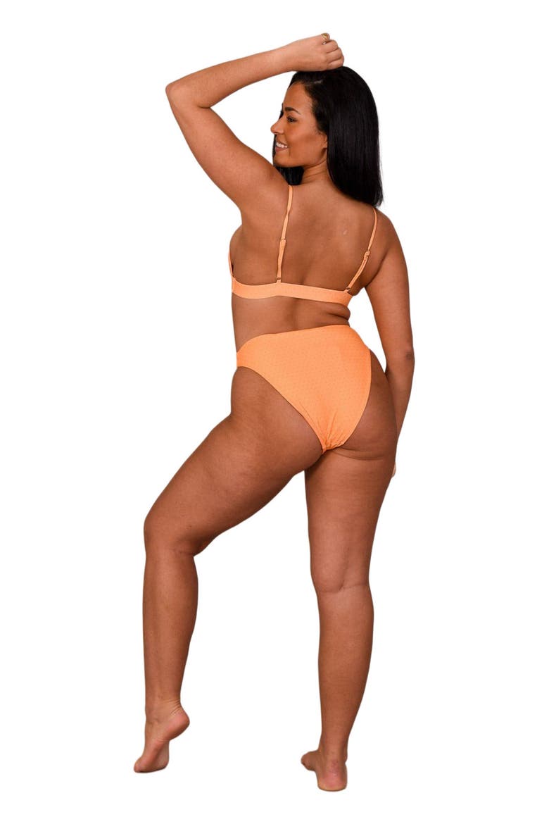 Tangerine Squeeze Mile High Bikini Bottoms, Alternate, color, Orange