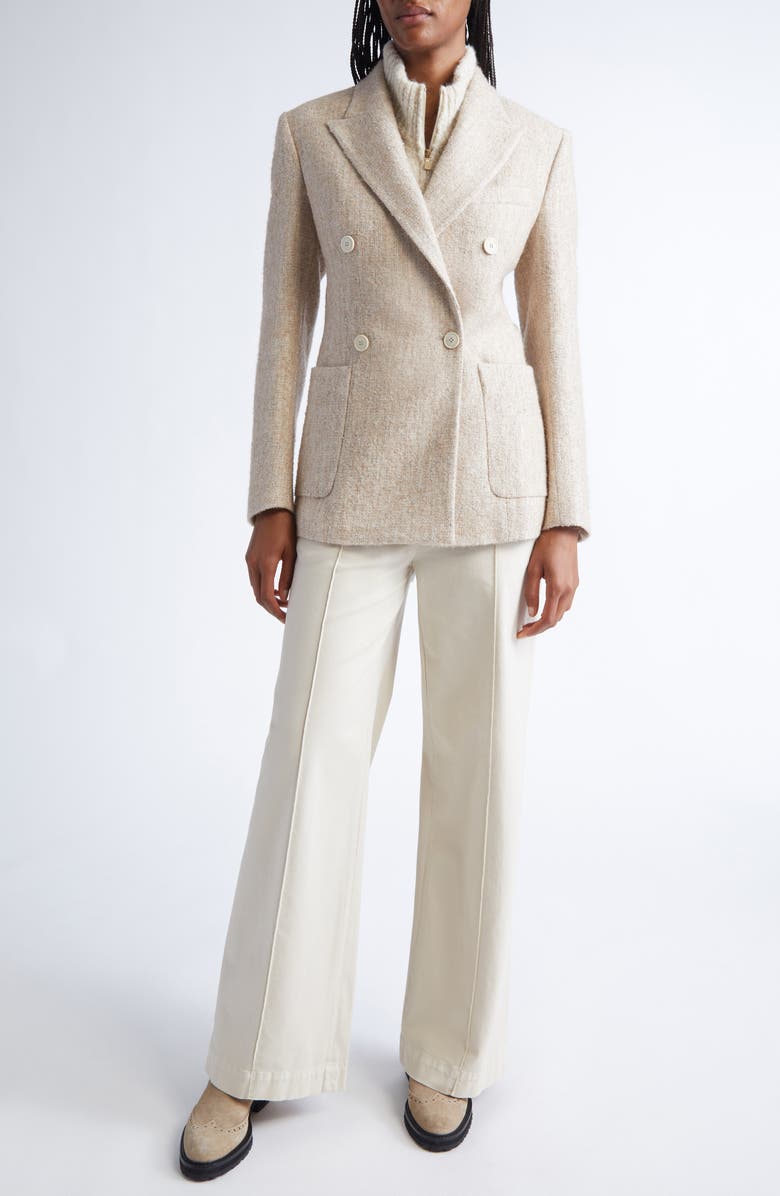 Eleventy Alpaca Blend Full Zip Sweater Vest, Alternate, color, 02 Sand