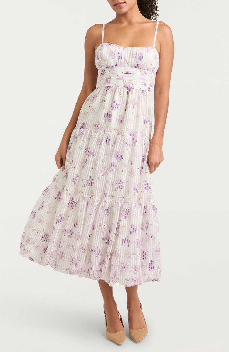 Cinq à Sept Joie Tossed Poppies Stretch Cotton Dress, Main, color, Ivory Multi