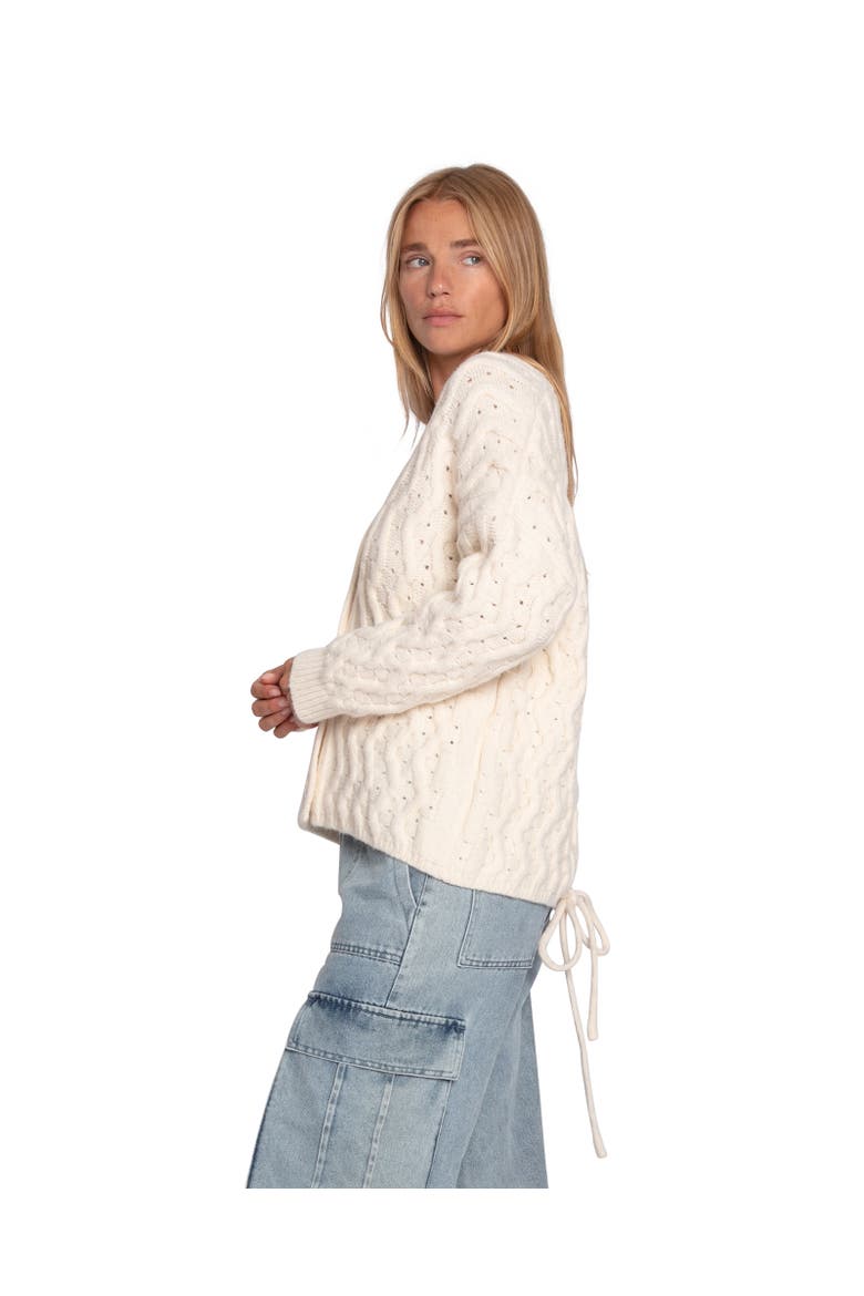 Sugar Plum Chunky Cardigan, Alternate, color, Cream