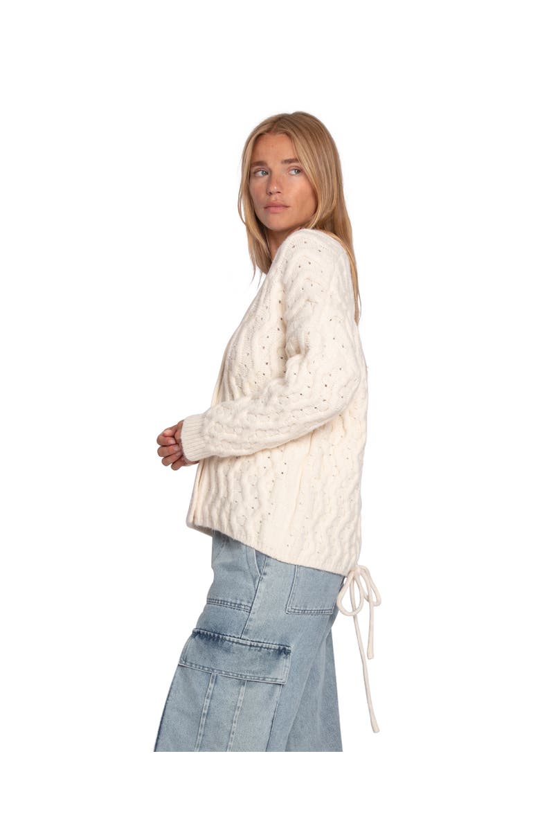 Belle & Bloom Sugar Plum Chunky Cardigan, Alternate, color, Cream