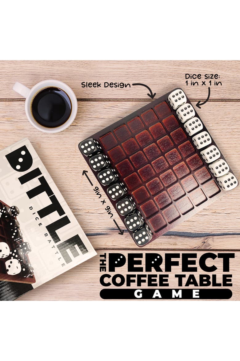 Dittle - Dice Battle | Coffee Table Game, Alternate, color, Brown