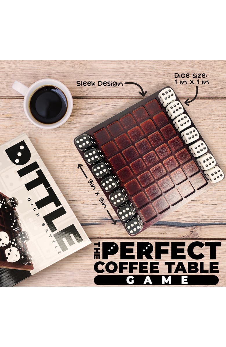 Swooc Games Dittle - Dice Battle | Coffee Table Game, Alternate, color, Brown