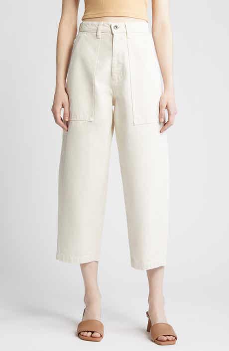 AG Camille High Waist Crop Straight Leg Jeans