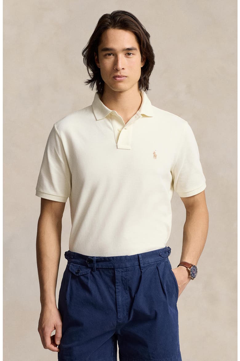 Cotton Polo, Alternate, color, PARCHMENT CREAM/ C8634