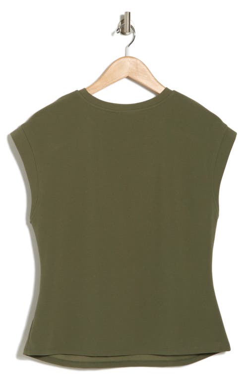 Melloday Cinched Techno Top In Sage