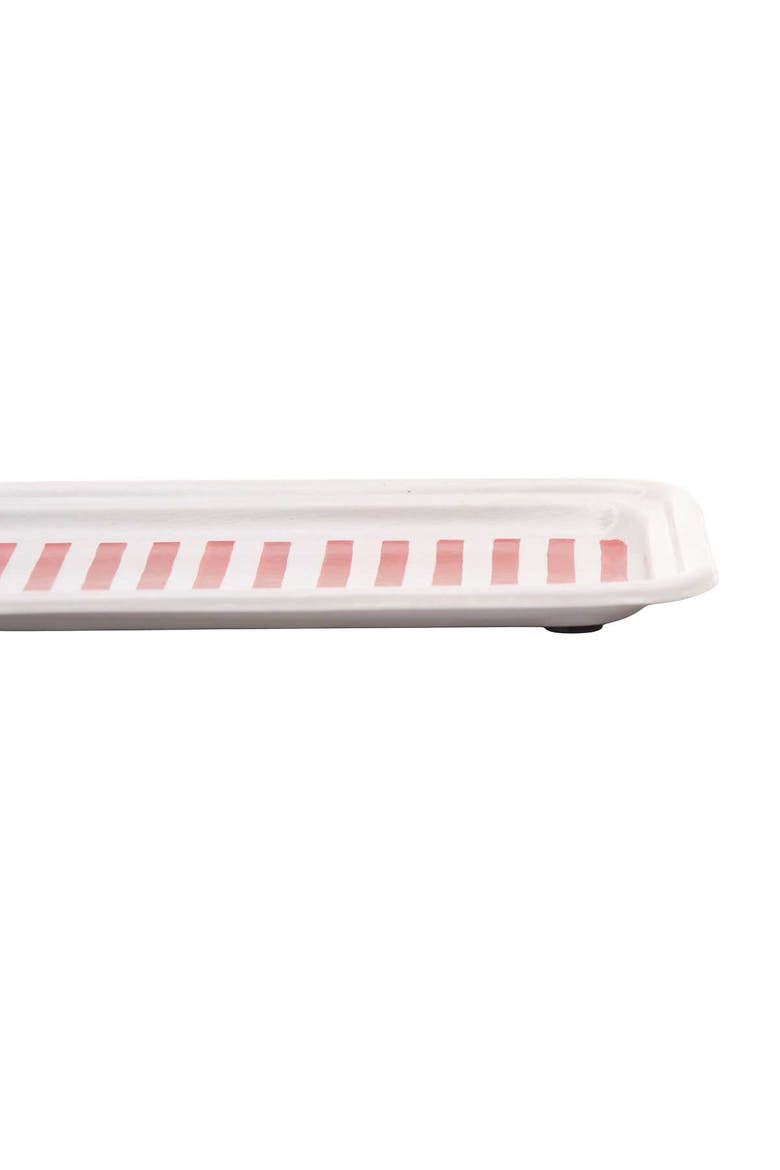 Cabana Striped Red Vanity Tray, Alternate, color, Red