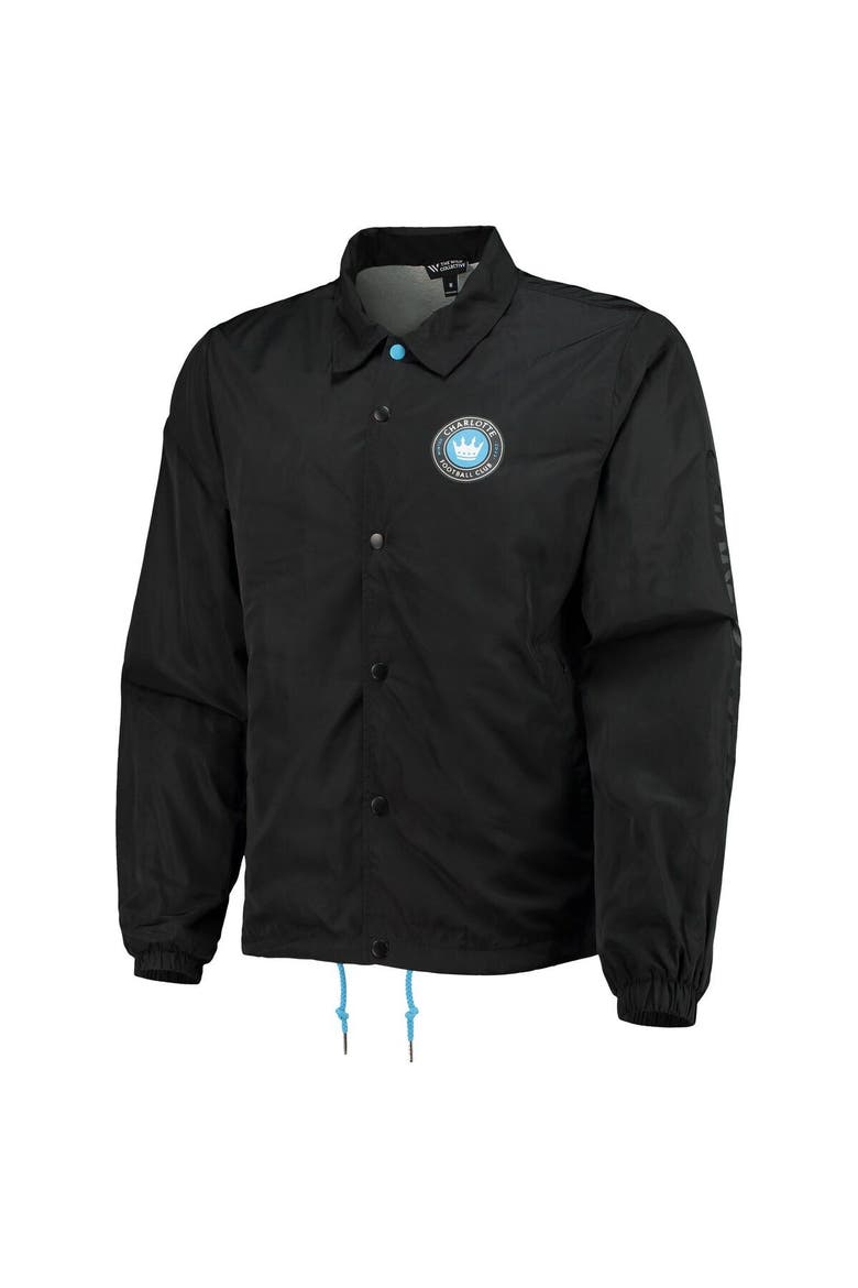 Men's The Wild Collective Black Charlotte FC Coaches Full-Snap Jacket, Alternate, color, Black