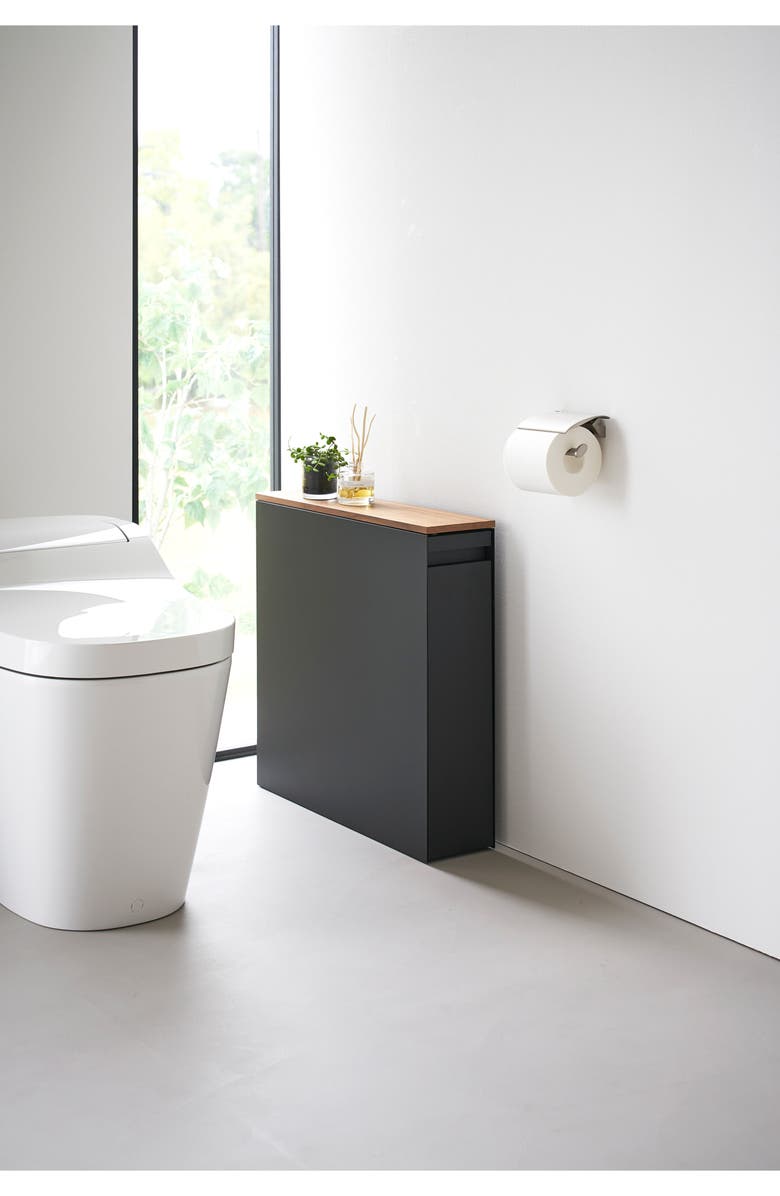 Yamazaki Bathroom Storage Drawer, Alternate, color, Black