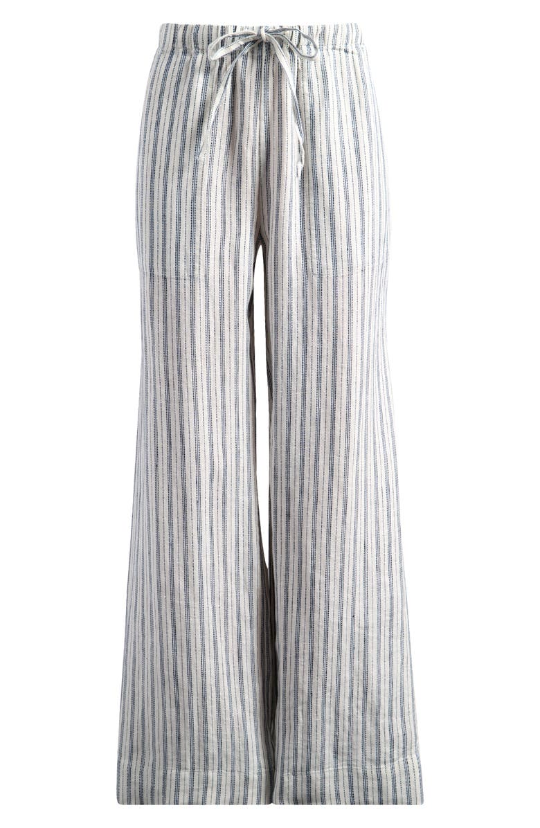 Faherty Stripe Linen Drawstring Pants, Alternate, color, 