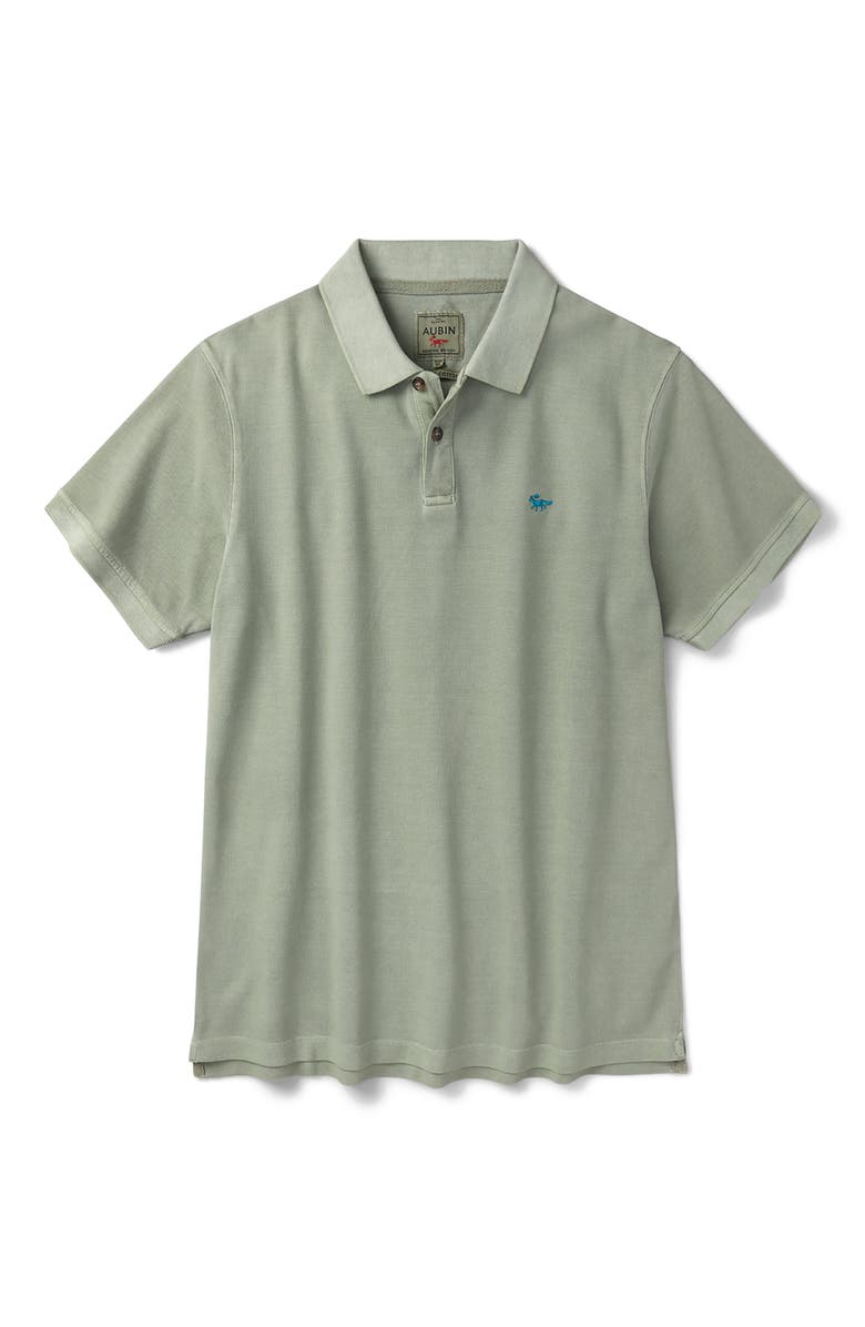 Aubin Lusby Short Sleeve Pique Polo Shirt, Alternate, color, Khaki
