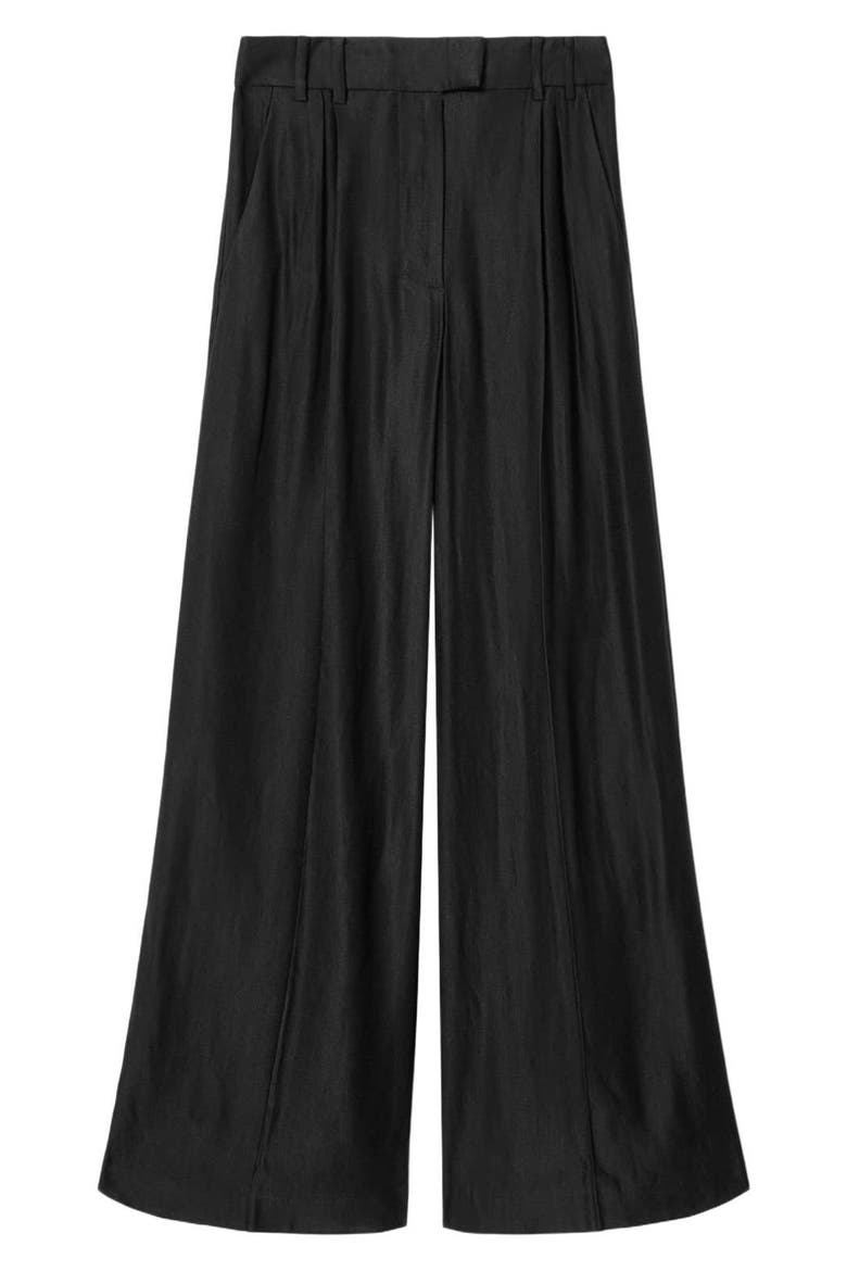 Charley Wide Leg Pants, Alternate, color, BLACK