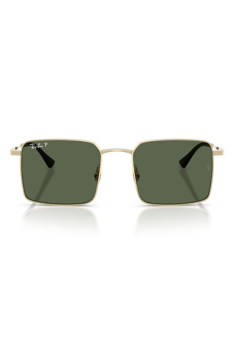 53mm Oversize Polarized Square Sunglasses
