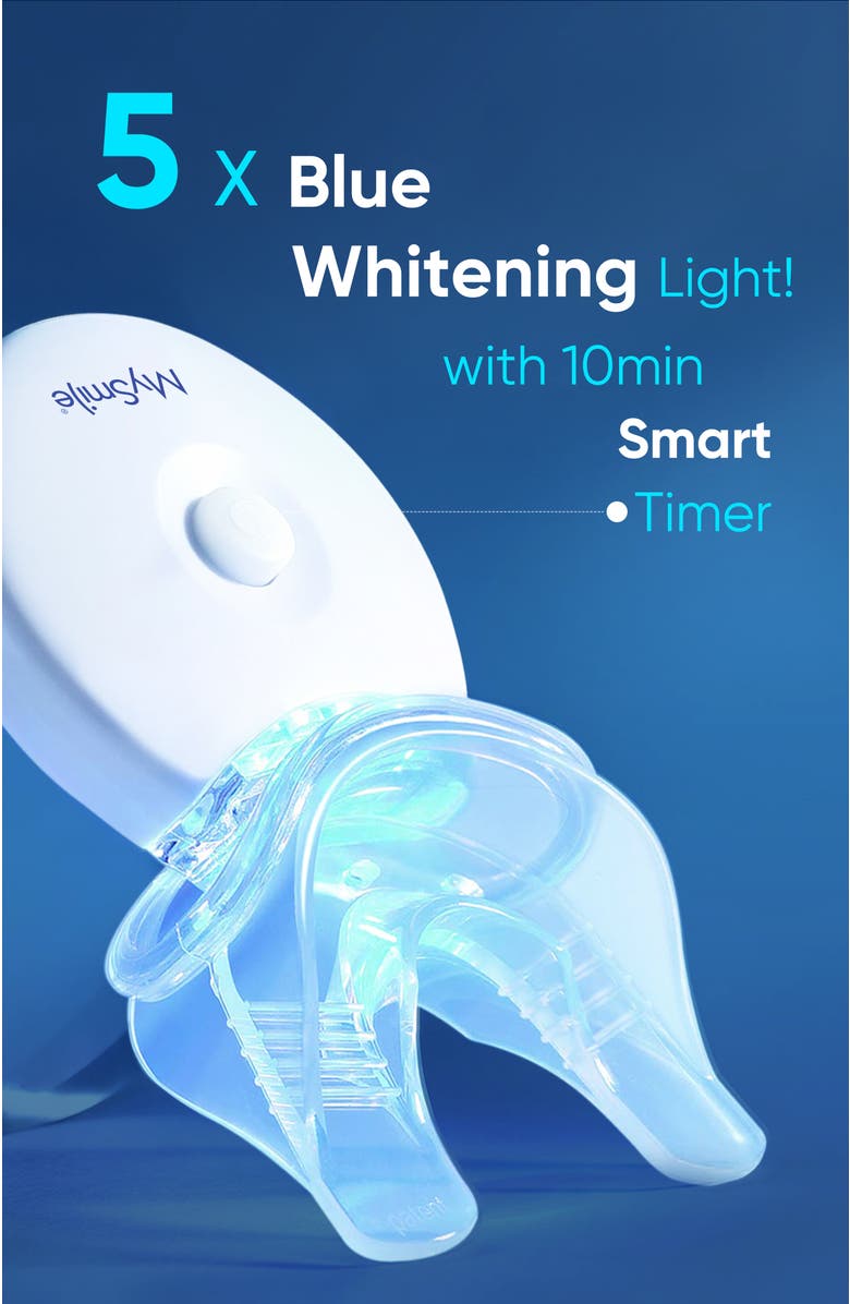 MySmile 5X Original Accelerated Teeth Whitening LED Light, Alternate, color, Blue