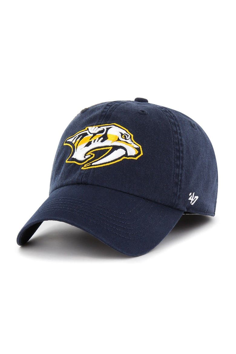 Men's '47 Navy Nashville Predators Classic Franchise Fitted Hat, Main, color, Navy