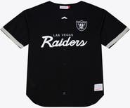 Mitchell & Ness Men's Mitchell & Ness  Black Las Vegas Raiders Head Coach Mesh Full-Button Fashion Jersey