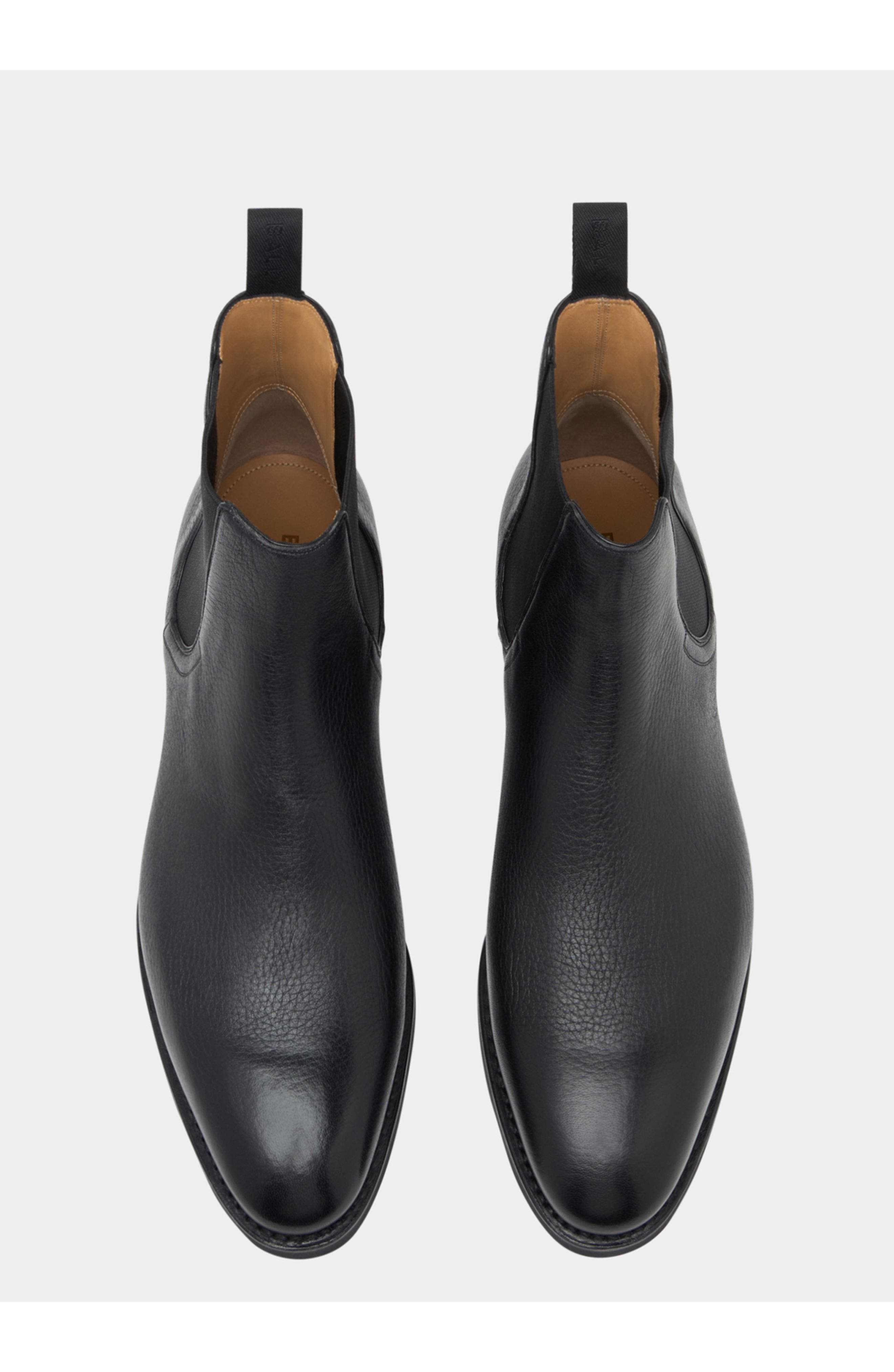 Bally Scribe Un Bootie in Grained Leather, Alternate, color, Black