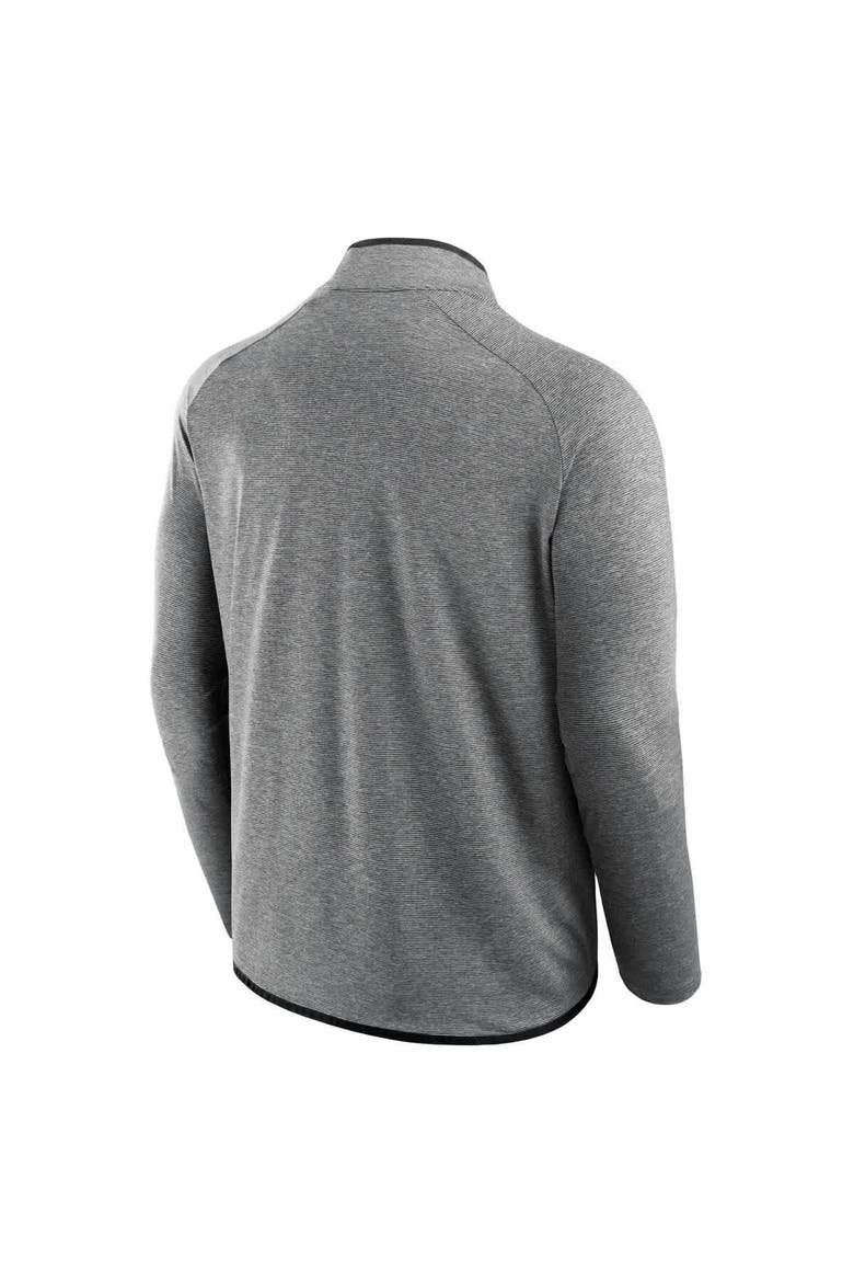 Men's Fanatics Black Oregon Ducks Mock Neck Half-Zip Pullover Jacket, Alternate, color, Black