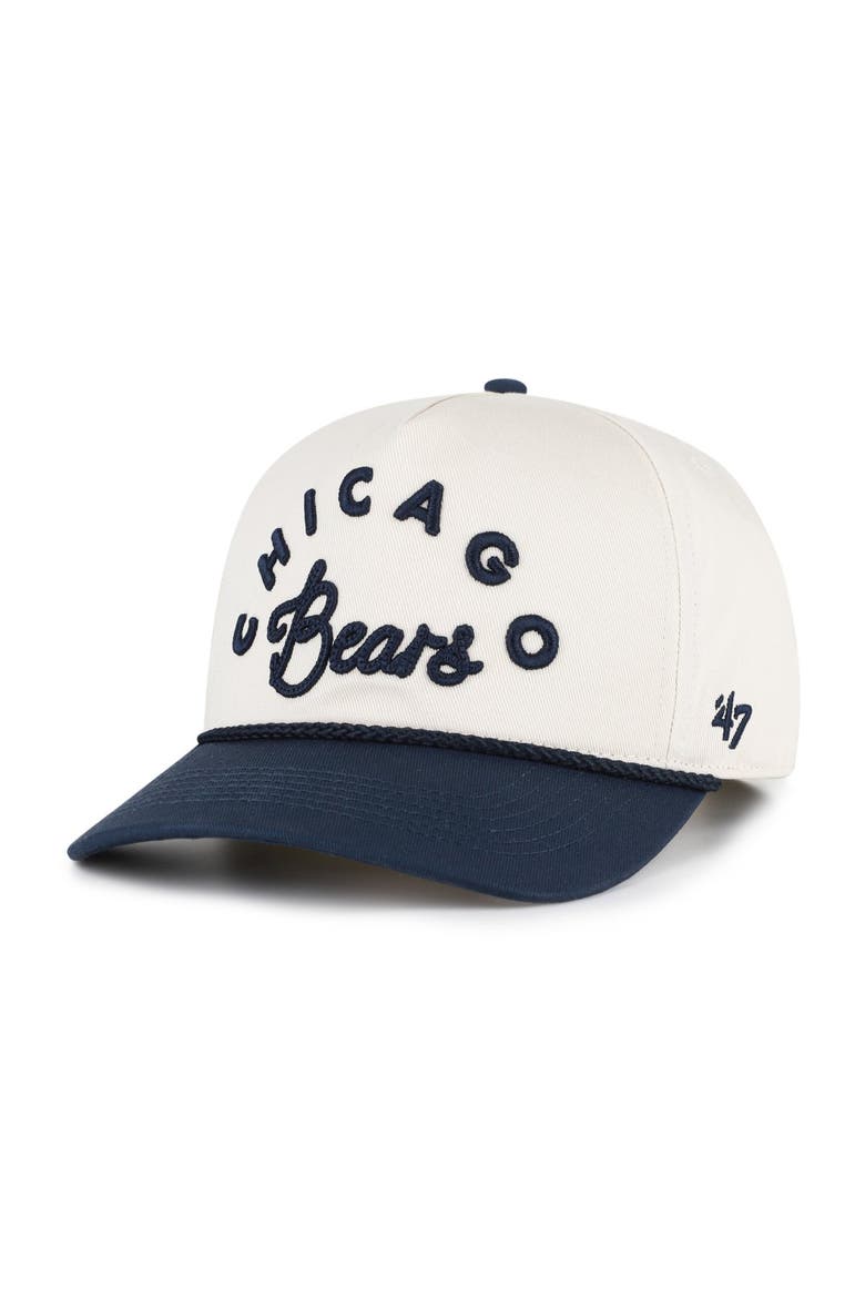 Women's '47 Natural Chicago Bears Rope Script Hitch Adjustable Hat, Main, color, Natural