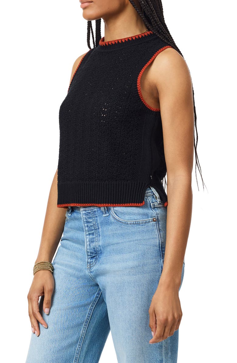 Scotch & Soda Pountelle Stitch Sweater Tank, Alternate, color, Black Night