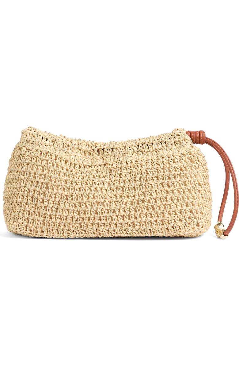LK Bennett Isita Braided Clutch, Alternate, color, Natural