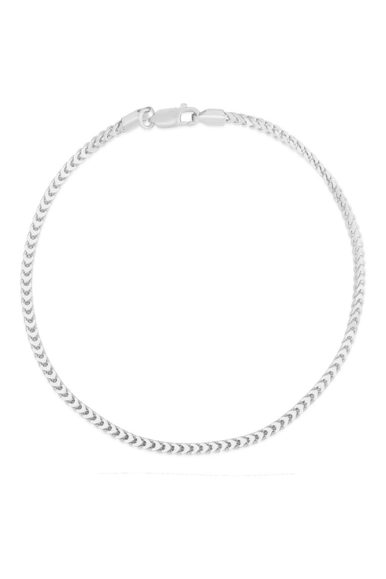 Foxtail Chain Bracelet, Main, color, SILVER