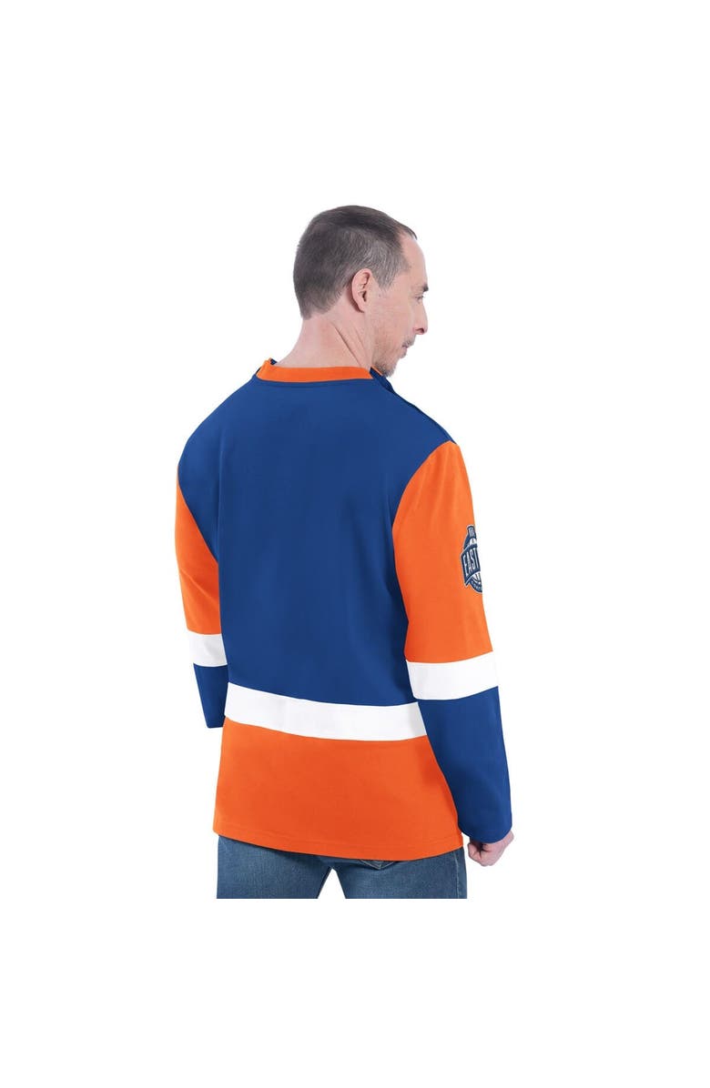 G-III SPORTS BY CARL BANKS Men's G-III Sports by Carl Banks Blue New York Knicks Adaptive Rugby Long Sleeve Top, Alternate, color, Blue