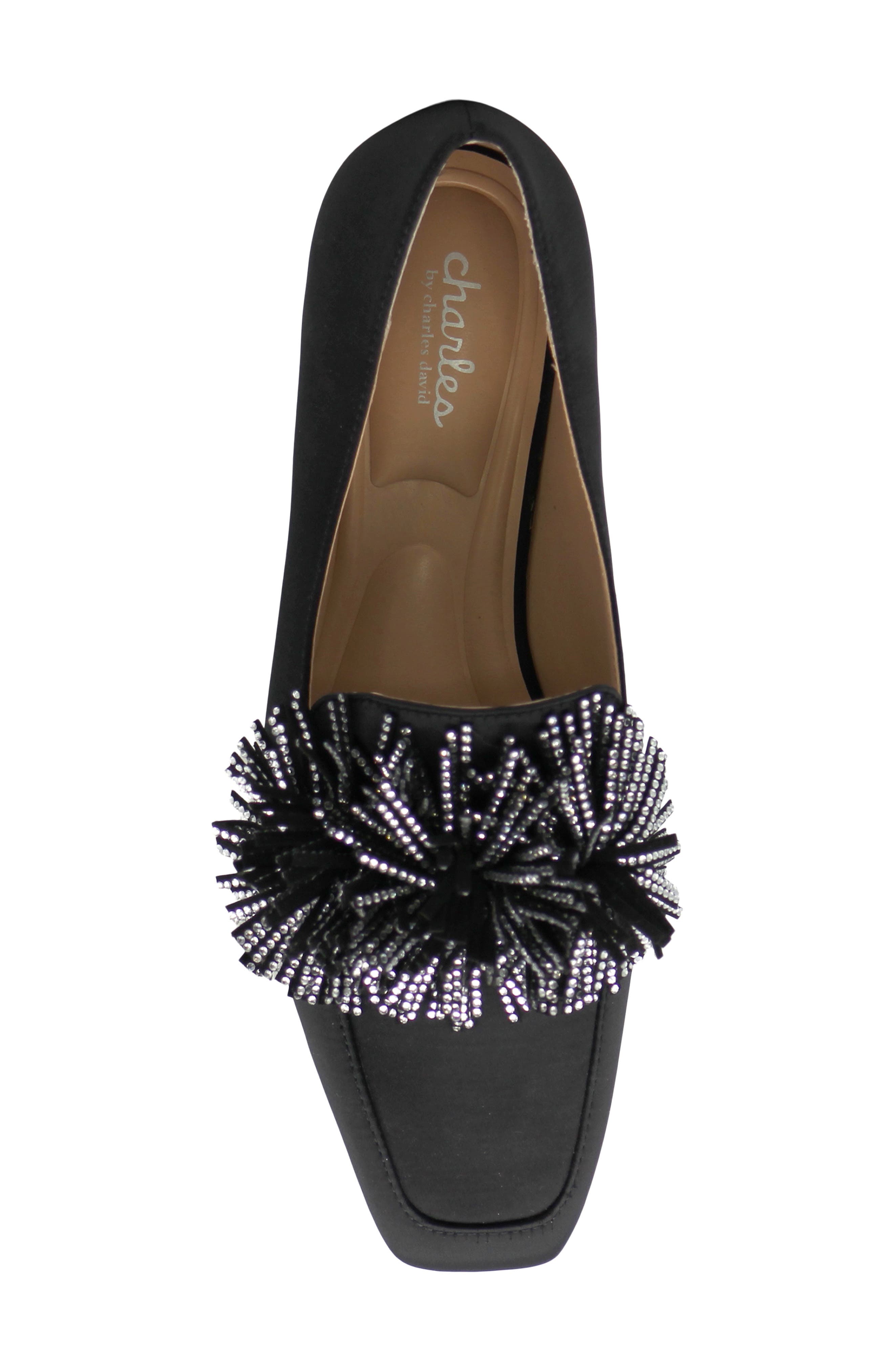 Charles by Charles David Vegass Loafer, Alternate, color, Black Satin