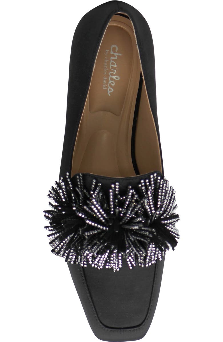 Charles by Charles David Vegass Loafer, Alternate, color, Black Satin