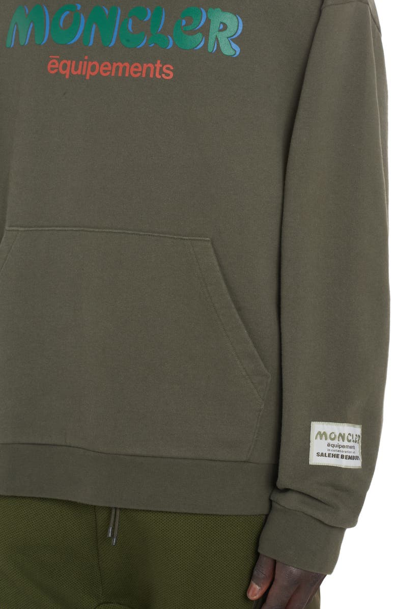 Moncler Genius Logo Cotton Hoodie, Alternate, color, 