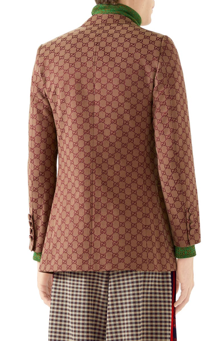 Gucci GG Cotton Blend Blazer, Alternate, color,