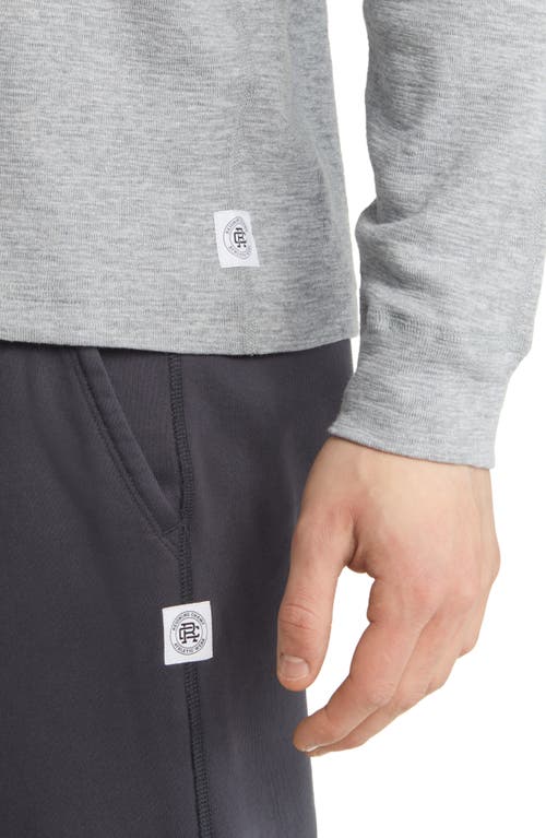 Reigning Champ Slub Long Sleeve Cotton T-shirt In Gray