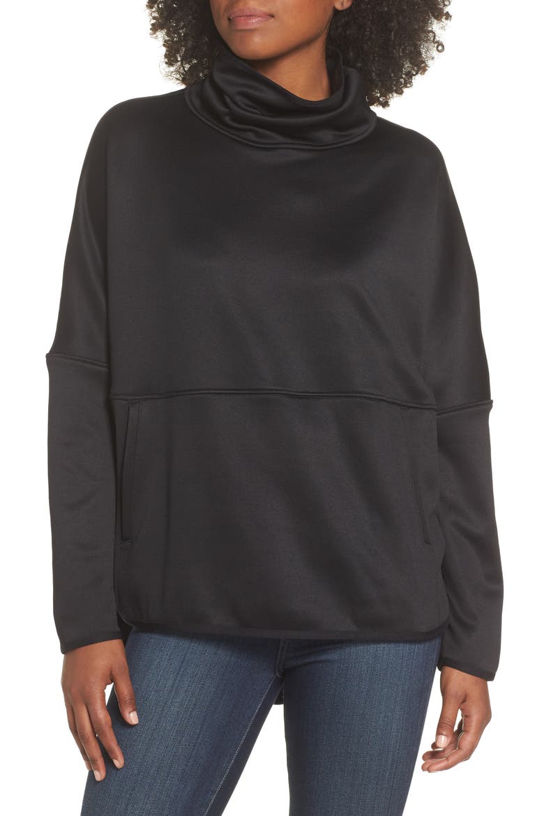 Cozy Slacker Poncho Top, Main, color, TNF BLACK