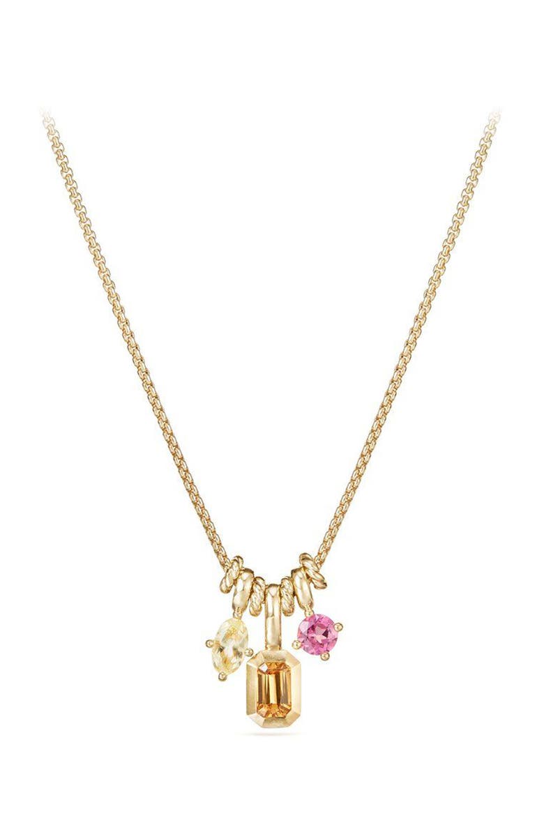 David Yurman Novella Pendant Necklace in 18K Gold, Main, color, 