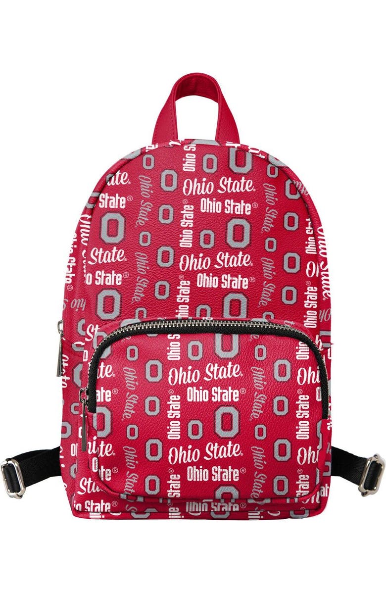 FOCO Youth FOCO Red Ohio State Buckeyes Repeat Brooklyn Mini Backpack, Main, color, Scarlet