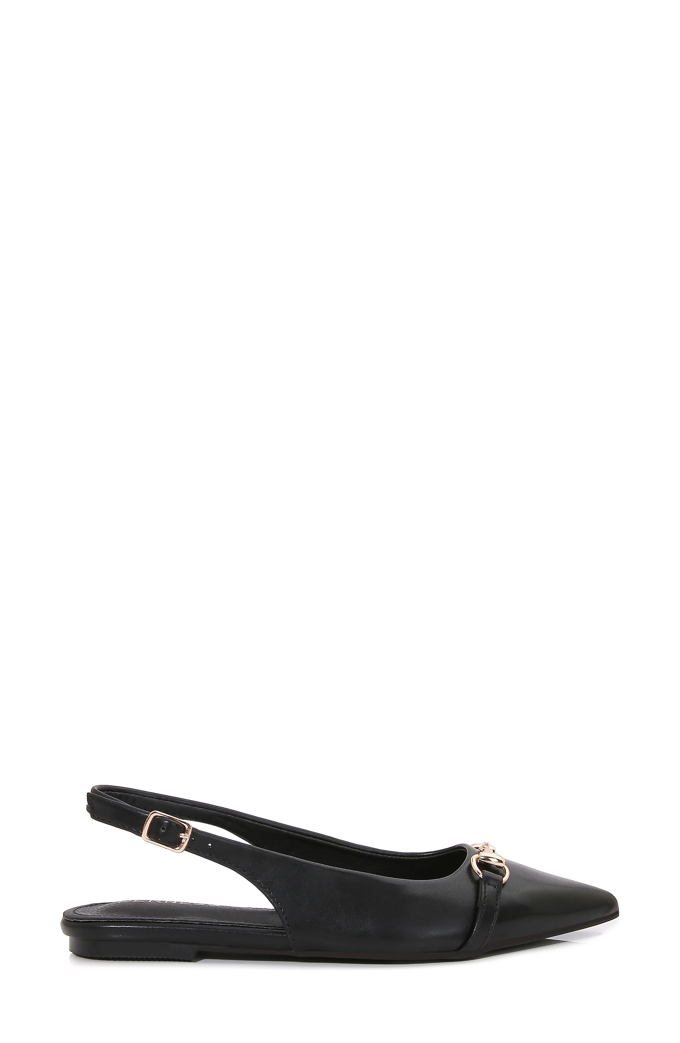 BERNESS Bit Slingback Flat, Alternate, color, Black