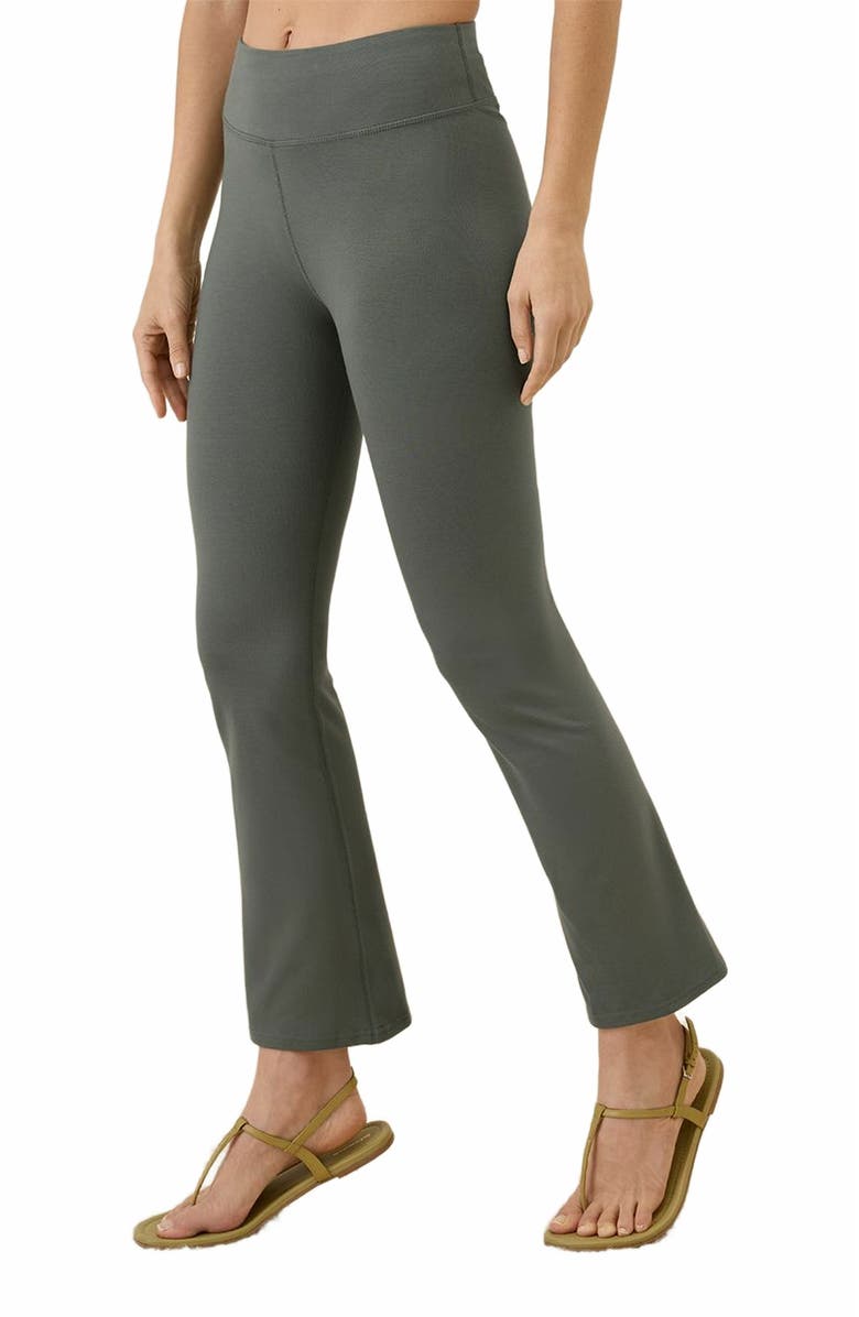Pact On the Go-To Cropped Bootcut Legging Made with Organic Cotton, Alternate, color, Castor Grey
